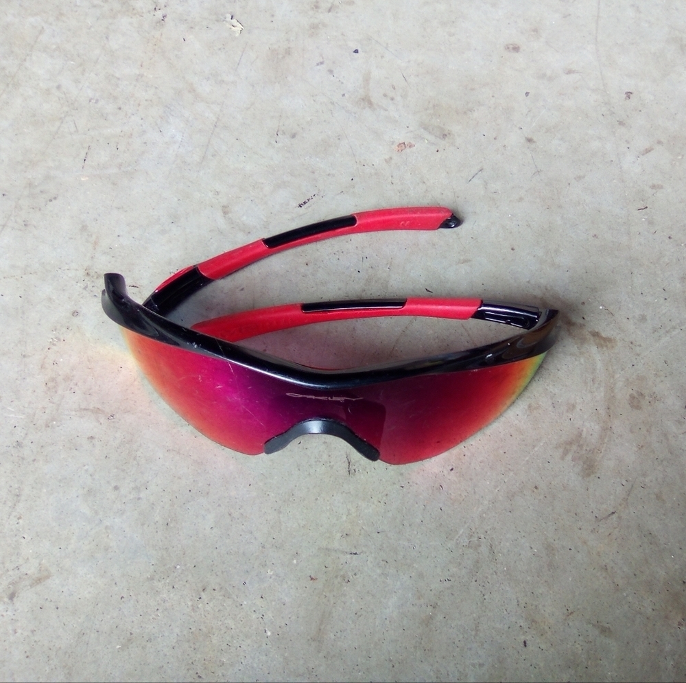 Sporty Red and Black Sunglasses